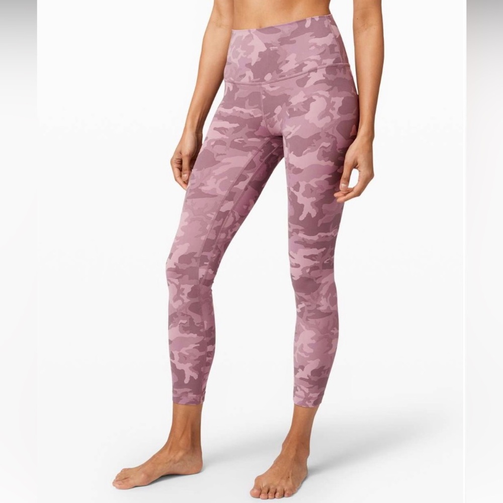 Lululemon Align II HighRise 25” Pink Camo Leggings